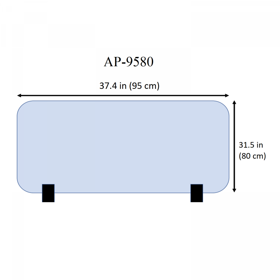 AP-9580 Acrylic Panel - Each - 95 X 80 X 0.6 Cm X 4.52 Kg