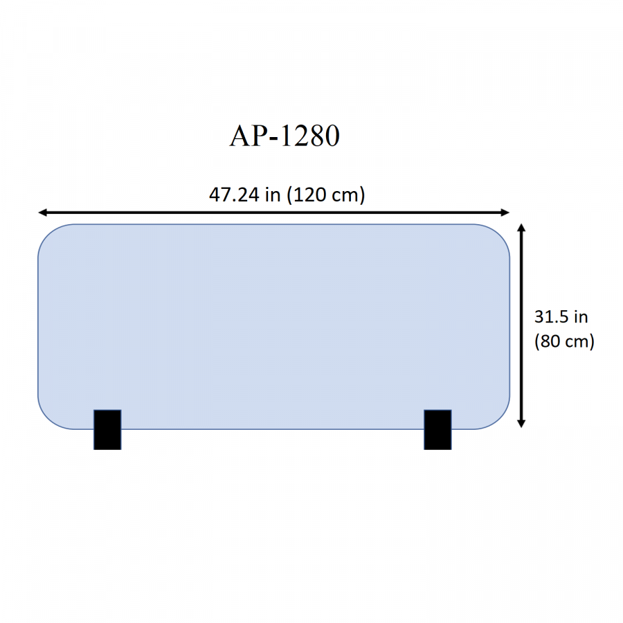 AP-1280 Acrylic Panel - Each - 120 X 80 X 0.6 Cm X 5.7 Kg