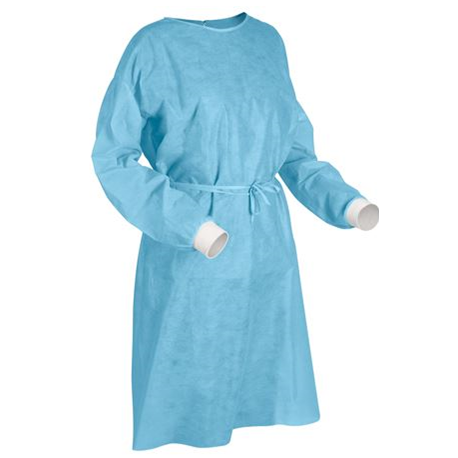Level 2 - Large Medical Gown with Cuffs - Blue - Each