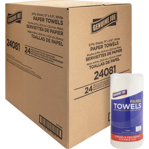 Genuine Joe 2-ply Household Roll Paper Towels