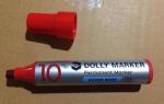 Dolly Jumbo Permanent Markers RED