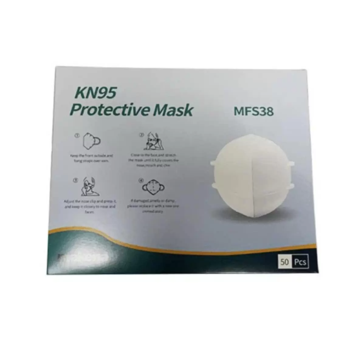 Makena KN95 Protective Mask - MFS38, 10 PK